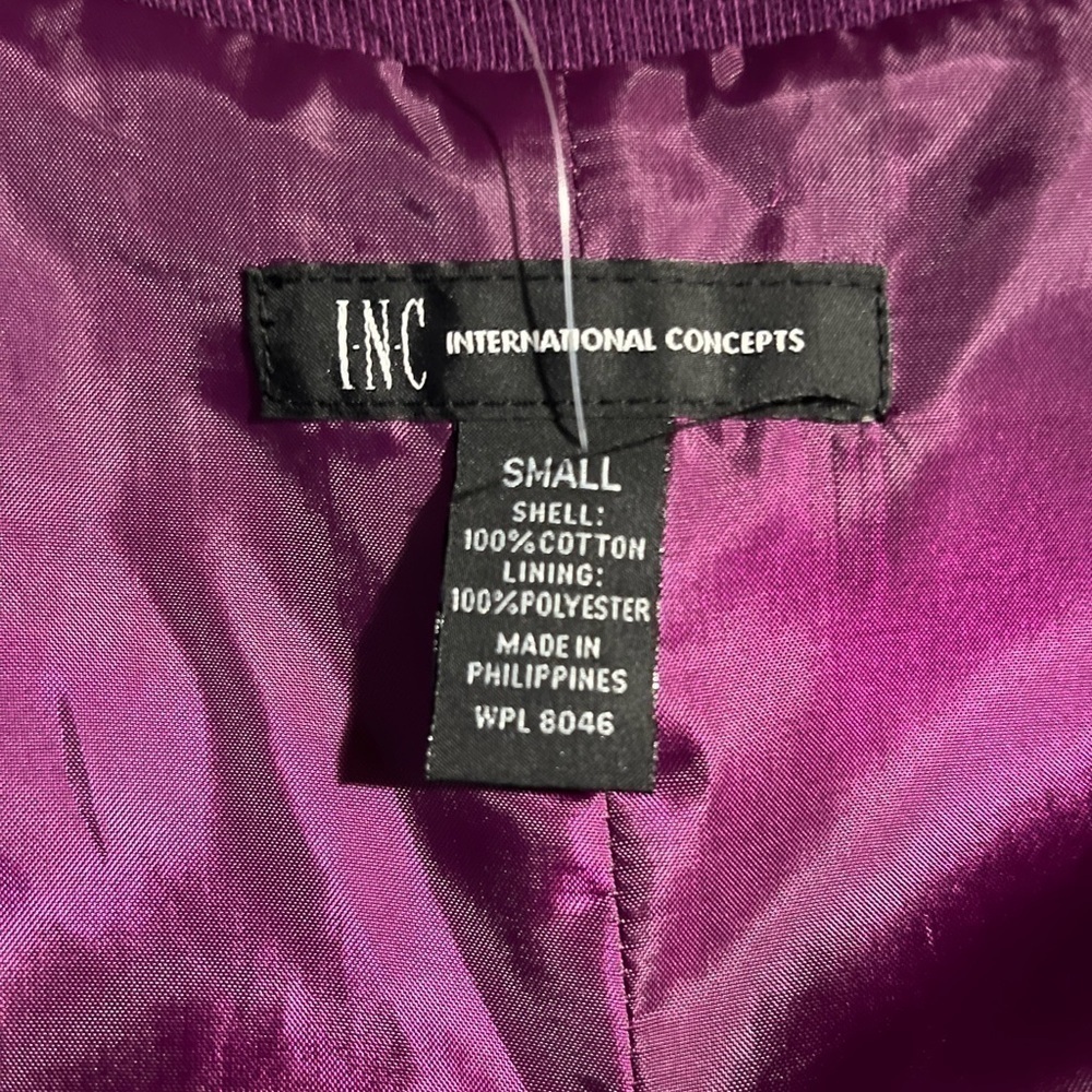 Inc purple jacket small double breasted - Picture 11 of 12